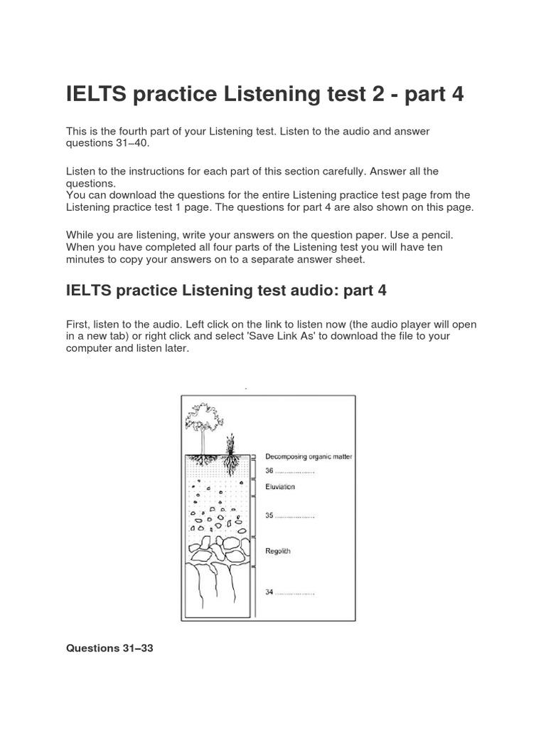 IELTS Listening Test 2 Part 4 Answers | PDF | Science & Mathematics