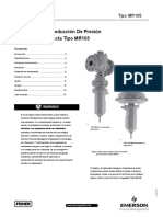 MANUAL MR105 Reguladores de Reducción de Presión de Operación Directa Fisher 135924 Es