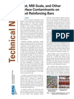 ETN-M-5-14 Rust, Mill Scale, and Other Surface Contaminants On Steel Reinforcing Bars