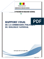 Rapport Final de La Commission Politique (Dialogue National, Sénégal, 2023)