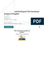 Ch6 Process and Participant The Functional Analysis of English - PDF - Adjective