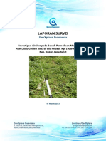 Investigasi Akuifer Bawah Permukaan Menggunakan AGR Di Vila Pribadi, Kp. Leuweung Larangan, Kab. Bogor, Jawa Barat