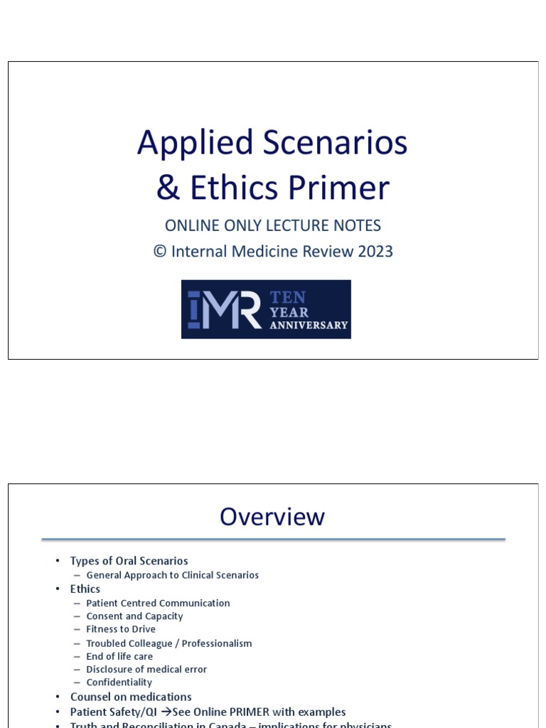 Medical Ethics 2023 FINAL | PDF | Informed Consent | Health Care
