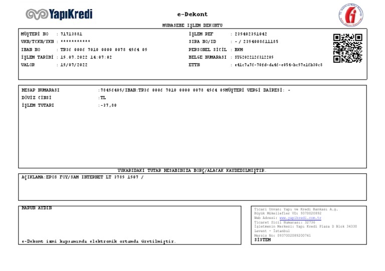 Dekont | PDF