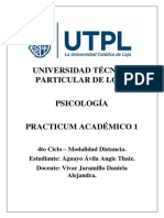 Informe - Revisión Bibliográfica - Problemas Psicosociales - El Consumo de Sustancias - Aguayo Ávila Angie Thaiz - PRACTICUM 1