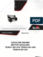 Gasoline Engine Motor Gasolina: TE50V1 TE50V2 TE50V4