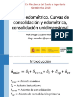 Equipo Edométrico. C. Consolidación, C.edométrica y Cons. No Unidimensional
