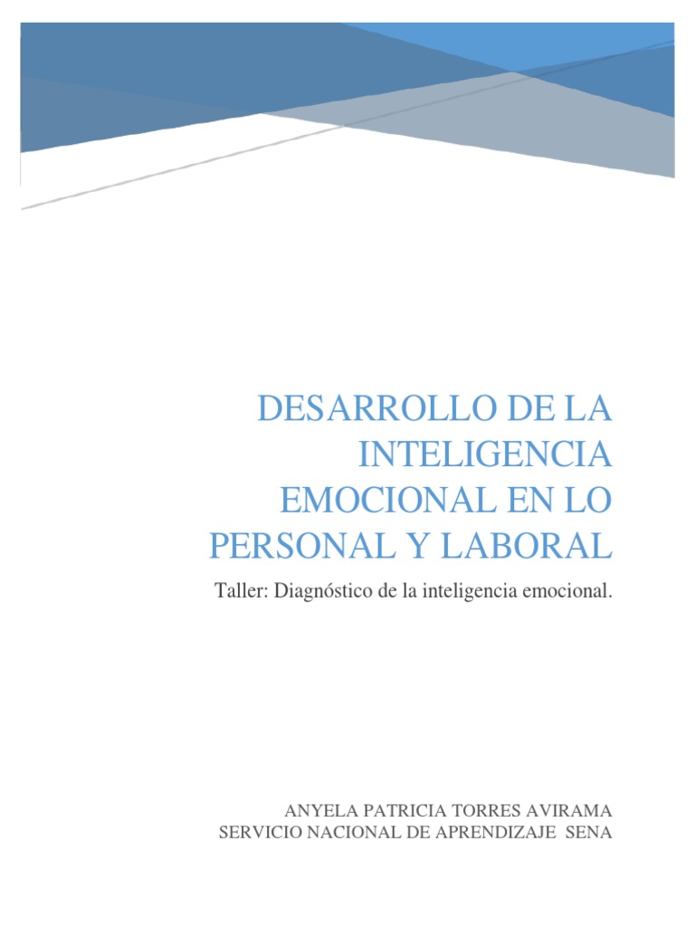Desarrollo de la Inteligencia Emocional | PDF | Las emociones | Pensamiento