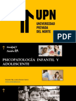 Sesión de Aprendizaje #3 Psicopatologia Infantil y Adolescente