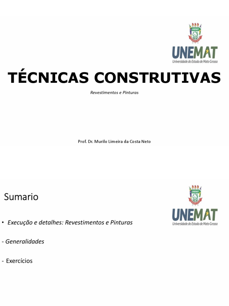 Aula 8 download free pdf tinta argamassa alvenaria 