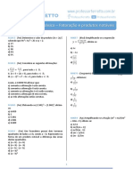 Questoes - Matematica Basica - Fatoracao e Produtos Notaveis