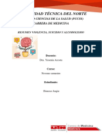 Resumen Violencia, Suicidio y Alcoholismo