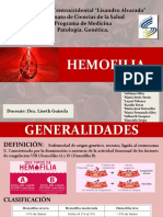 Diapositivas Hemofilia Pdf. Genética.