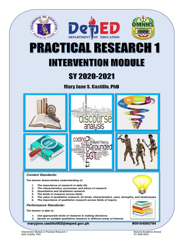 Intervention Module in Practical Research 1Tagalog Version PDF