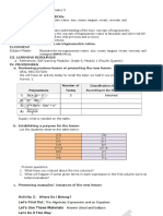 Detailed Lesson Plan in Mathematics 9-1