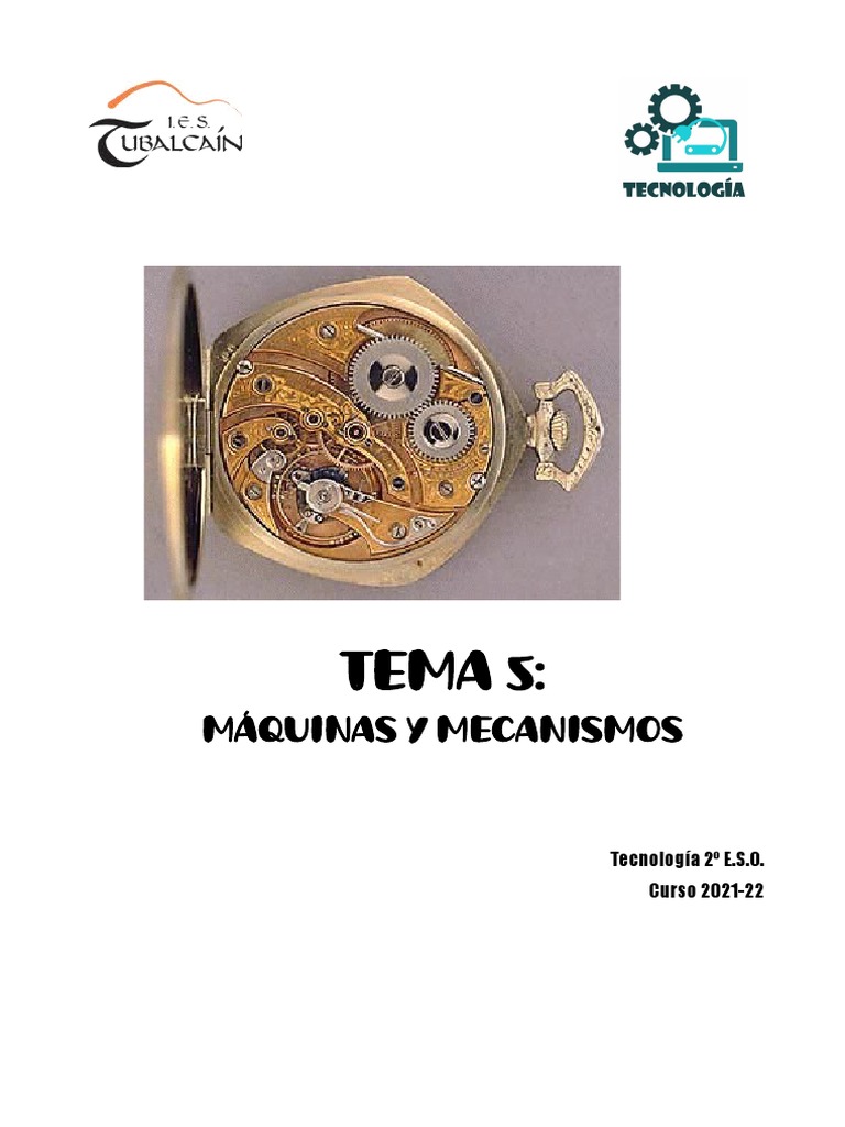 2eso 5 Mecanismos Pdf Engranaje Palanca