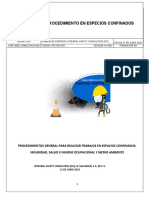 Procedimeinto en Espacios Confinados