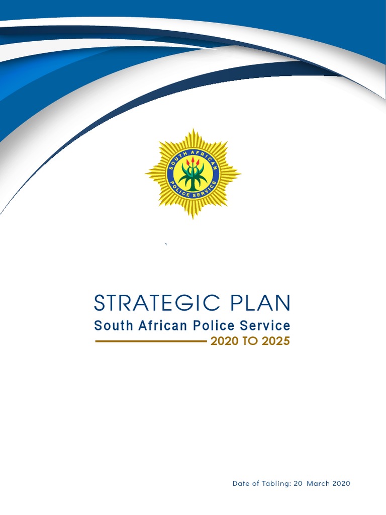 SAPS Strategic Plan 2020-2025 Overview | PDF | Governance | Sustainability