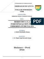 Monografía Derecho A La Indemnización Por Errores Judiciales.