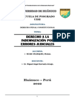 Monografía Derecho A La Indemnización Por Errores Judiciales.