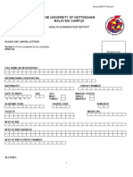 RME/IPT Malaysia Health Exam Form