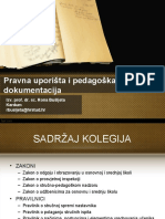 Pravna Uporista I Pedagoska Dokumentacija Uvodni Sat