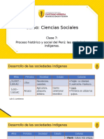 Clase 7 - Proceso Histórico y Social Del Perú, Las Sociedades Indígenas - Tagged