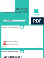 Aula 29 - DIALOGUE - HER PERSONAL DATA