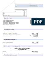 Dimensionamento Filtroedecantador