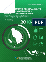 Produk Domestik Regional Bruto Provinsi Sumatera Utara Menurut Lapangan Usaha 2018-2022