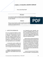 La Acción de Tutela y El Derecho Colectivo Laboral