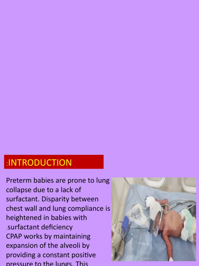 CPAP in Preterm PDF Lung Respiratory System