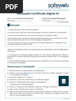 Instalação do SafeSign Standard 3.0.112 | PDF | Microsoft Windows ...