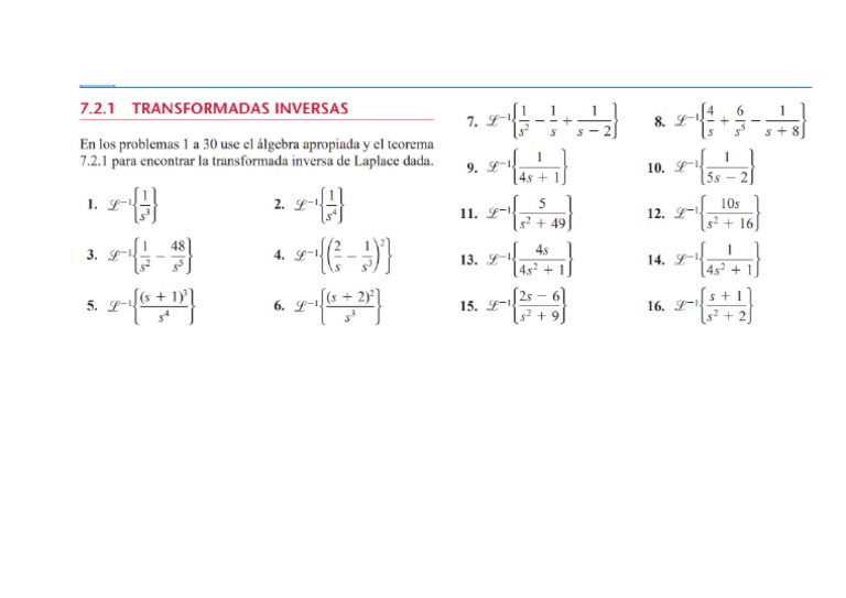 Transformada Inversa de La Place | PDF