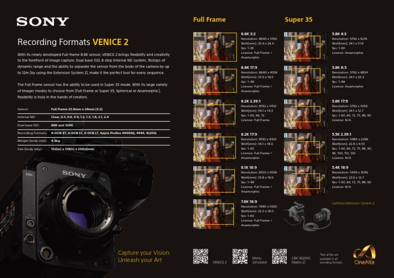VENICE2-8K-Format-Poster_final | PDF | Display Technology | Recording