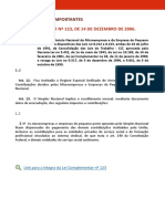 Lei Complementar No 123-06