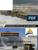 Equipos Antapaccay y Cerro Verde