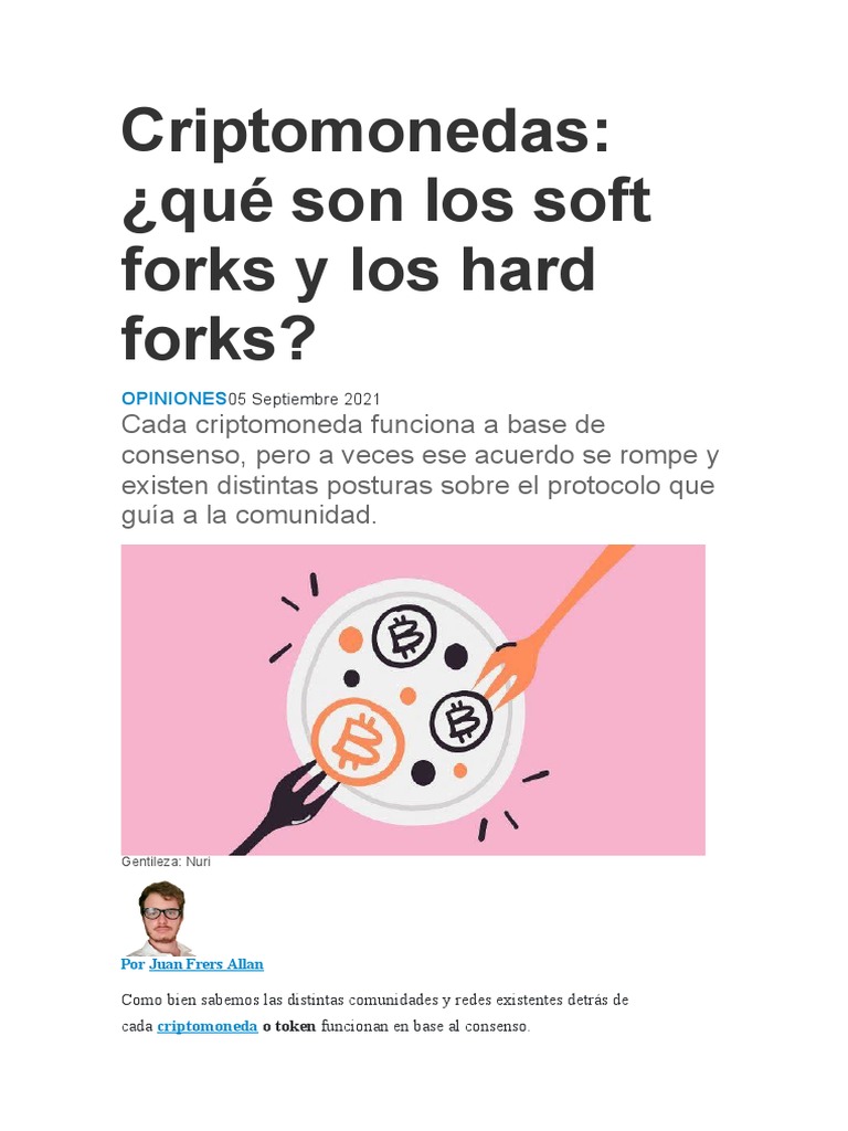 Soft y Hard Forks en Criptomonedas | PDF | Criptomoneda | Gestión de  tecnología de la información