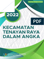 Kecamatan Tenayan Raya Dalam Angka 2022