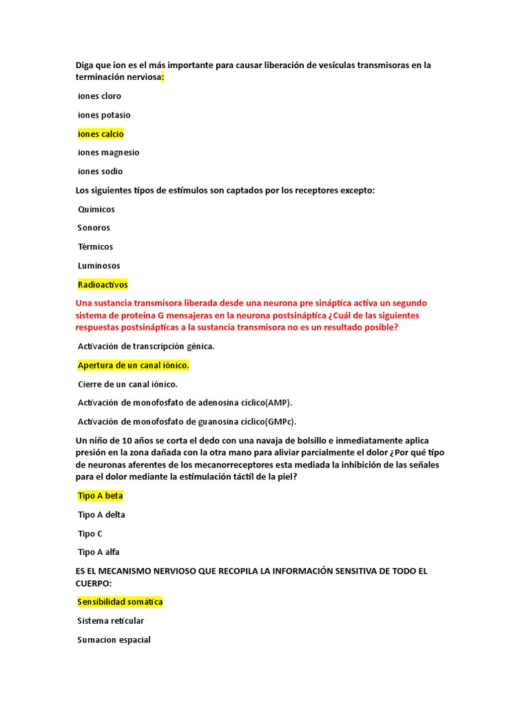 Iones y neurotransmisores en el sistema nervioso | PDF | Sinapsis | Neurona