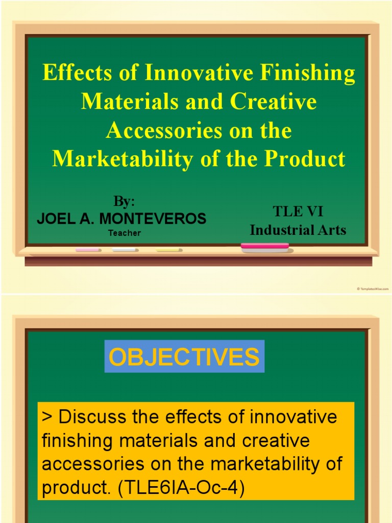 Lesson 3 Effects of Innovative Finishing Materials and Creative