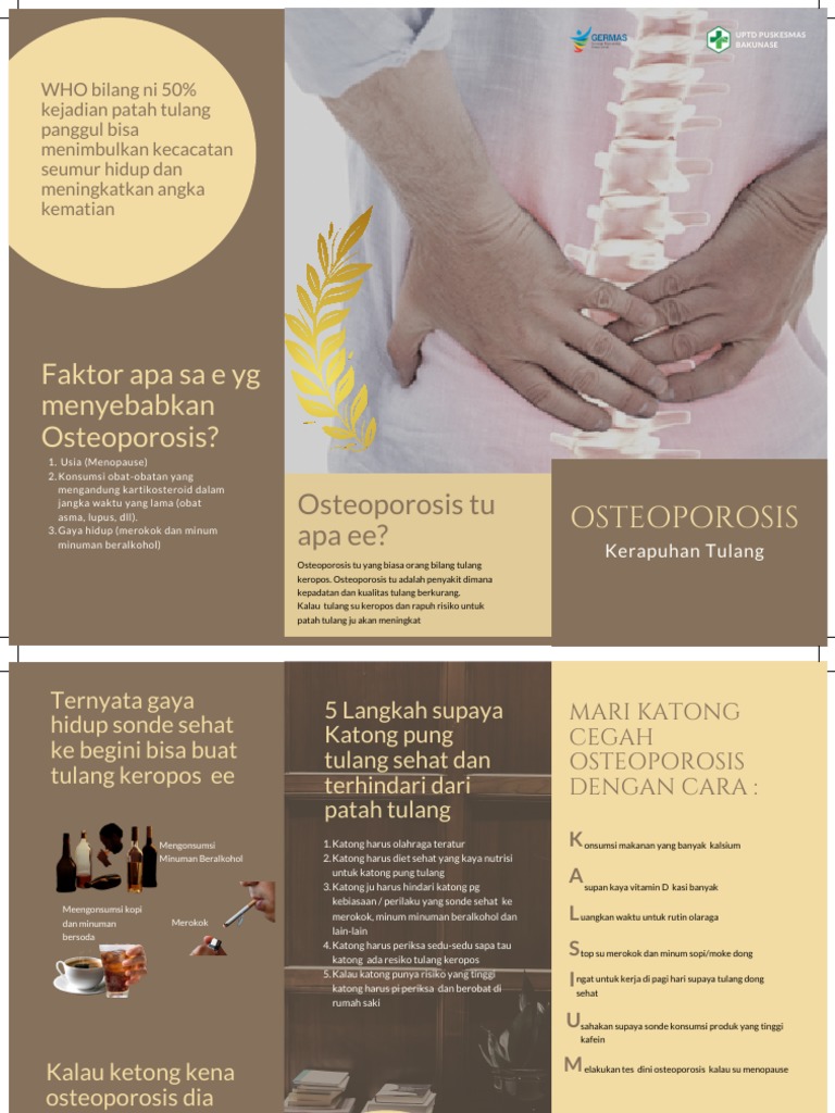Leaflet Osteoporosis KPG Deslyn | PDF