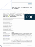 Stratifying Sudden Death Risk in Adults With Drug Resistant Focal Epilepsy - The SUDEP CARE Score