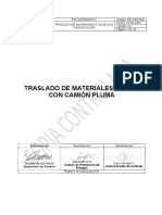 PR-OPE-68 Traslado de Materiales e Izaje Con Camión Pluma