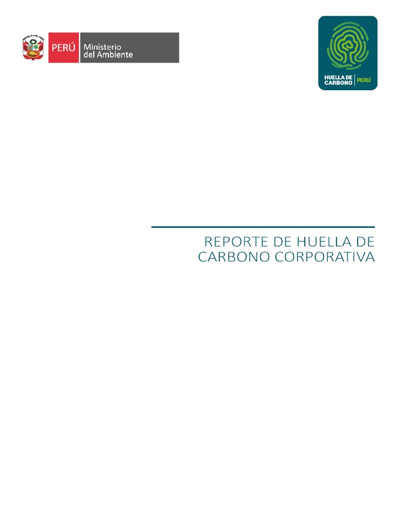 Reporte Huella de Carbono | PDF | Gases de efecto invernadero | Huella ...
