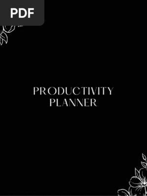 Minimalist Productivity Planner