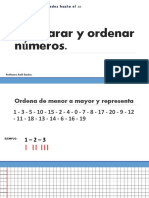 Comparar y Ordenar Números