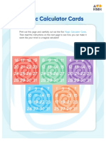 Math Activity Magic Calculator Cards