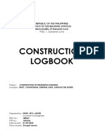 Construction Logbook Sheet - Residential Building