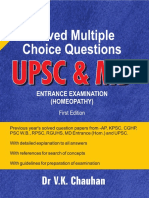 Homoeopathic MCQ Book For Upsc and MD 9788131932575